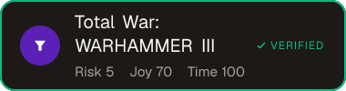 Total War: WARHAMMER III — Sifter score