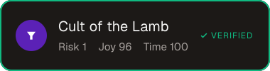 Cult of the Lamb — Sifter score