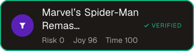 Marvel’s Spider-Man Remastered — Sifter score