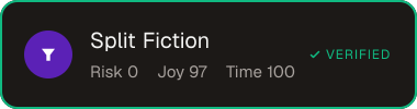 Split Fiction — Sifter score