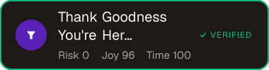 Thank Goodness You're Here! — Sifter score