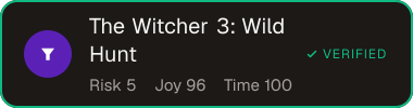 The Witcher 3: Wild Hunt — Sifter score