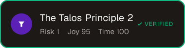 The Talos Principle 2 — Sifter score