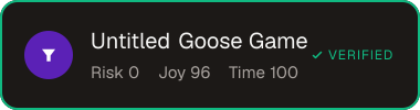Untitled Goose Game — Sifter score