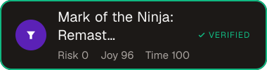 Mark of the Ninja: Remastered — Sifter score