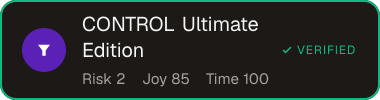 CONTROL Ultimate Edition — Sifter score